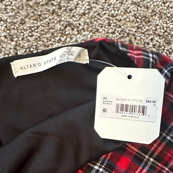 Altar'd State Plaid Mini Skirt - Picture 2 of 3